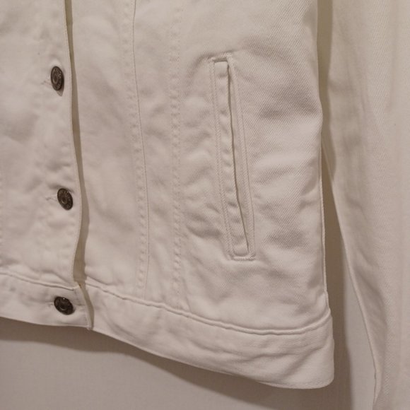 Eddie Bauer - White Jean Jacket - Picture 6 of 13